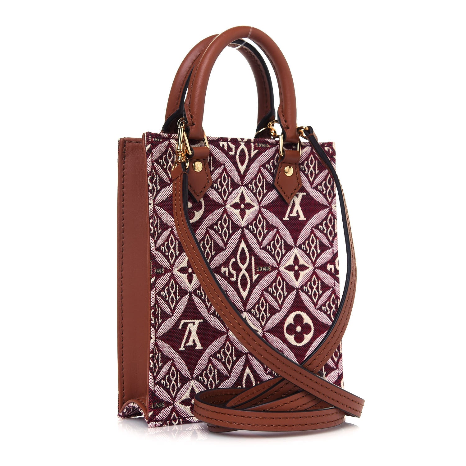 Louis Vuitton Jacquard Since 1854 Petit Sac Plat Bordeaux 2 of 10