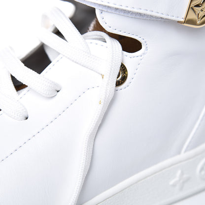Louis Vuitton Calfskin Reverse Monogram Boombox High Top Sneakers 38 White 8 of 14
