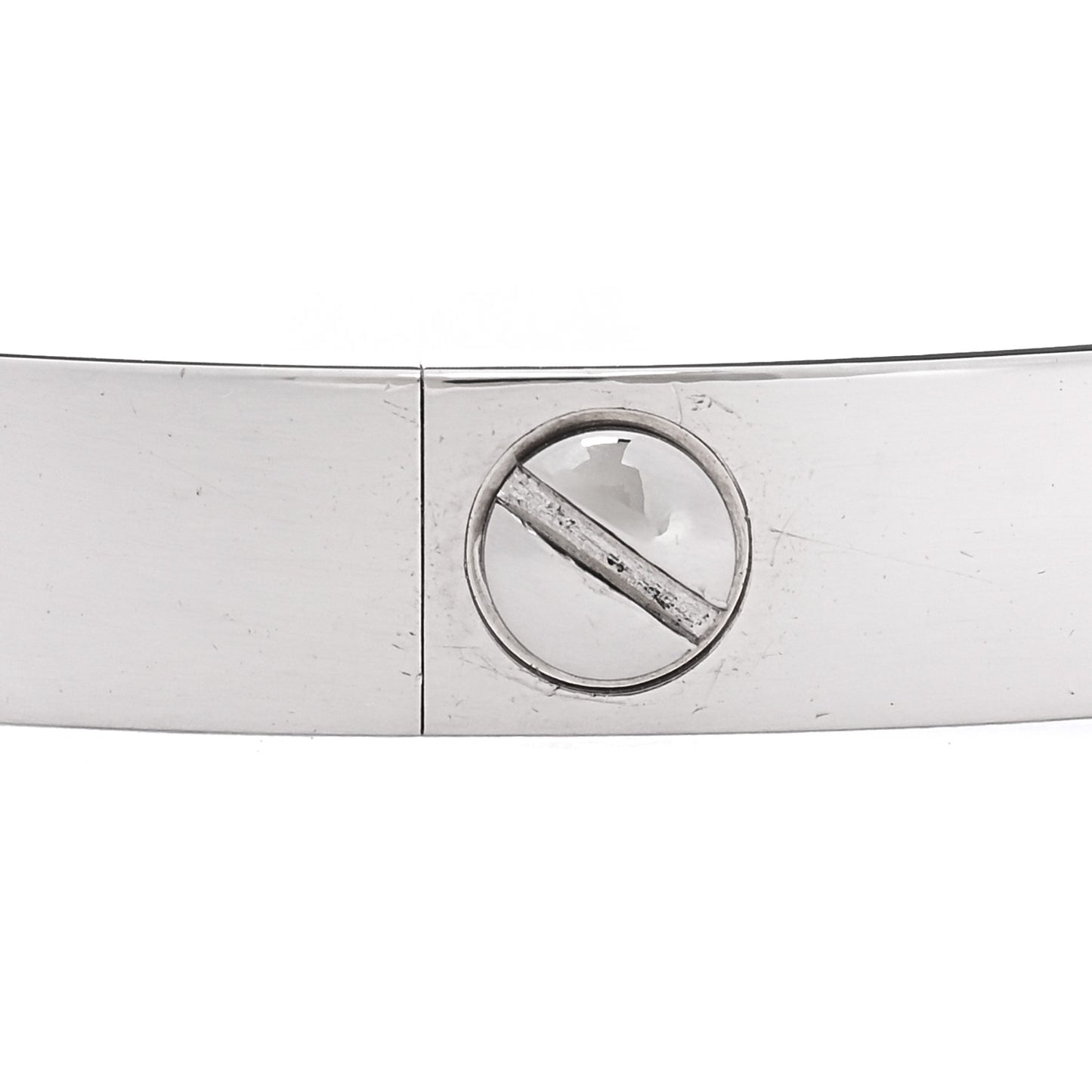 18K White Gold LOVE Bracelet 17