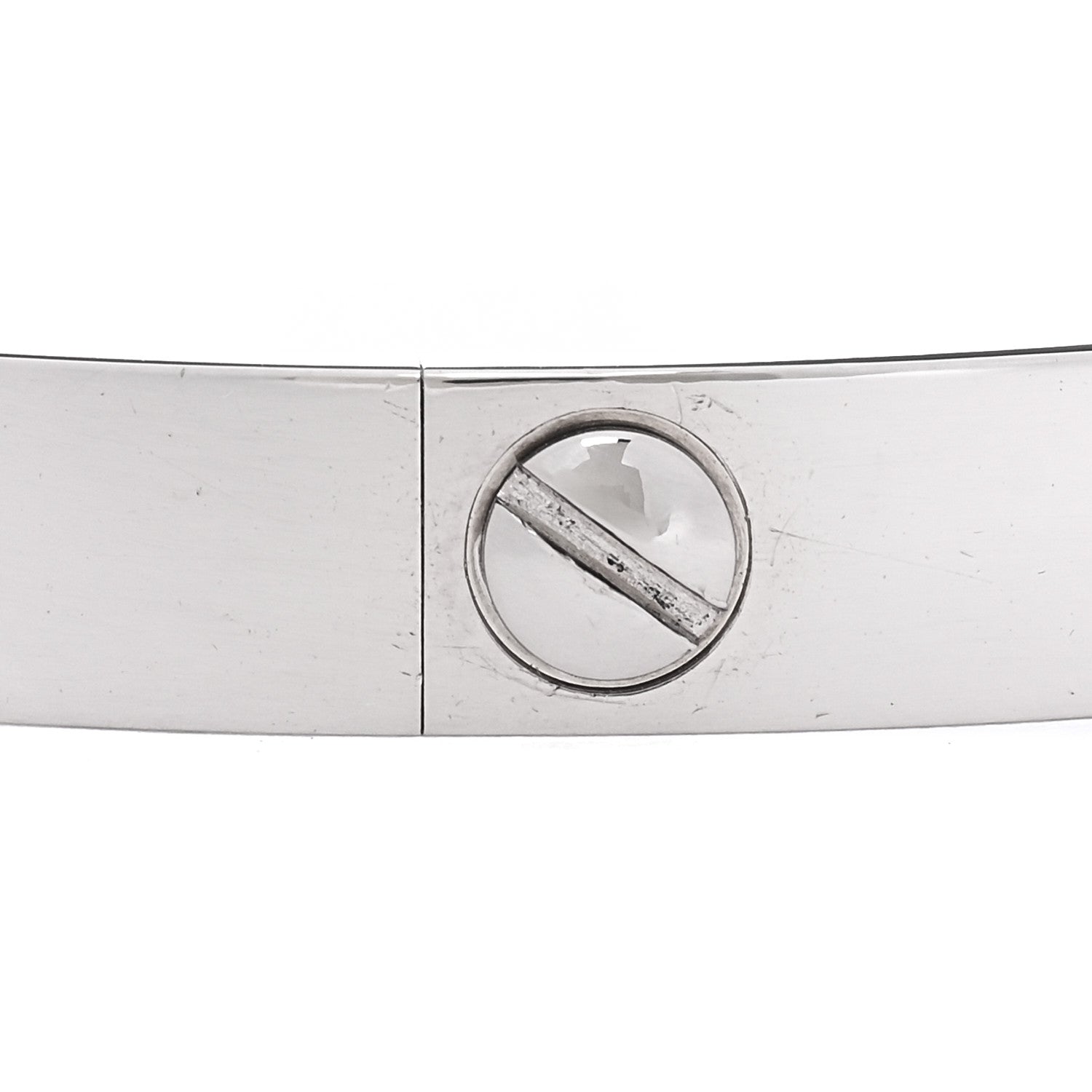 Cartier 18K White Gold LOVE Bracelet 17 6 of 7