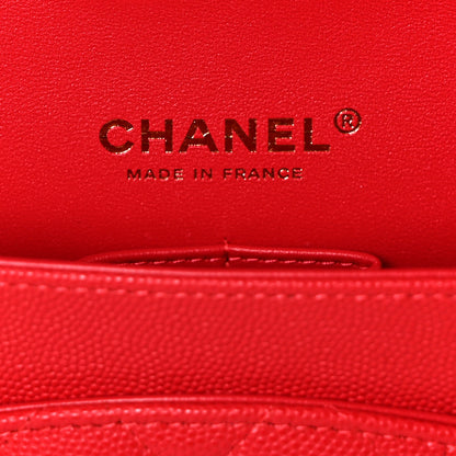 Chanel Caviar Quilted Medium Double Flap Red 4 of 11
