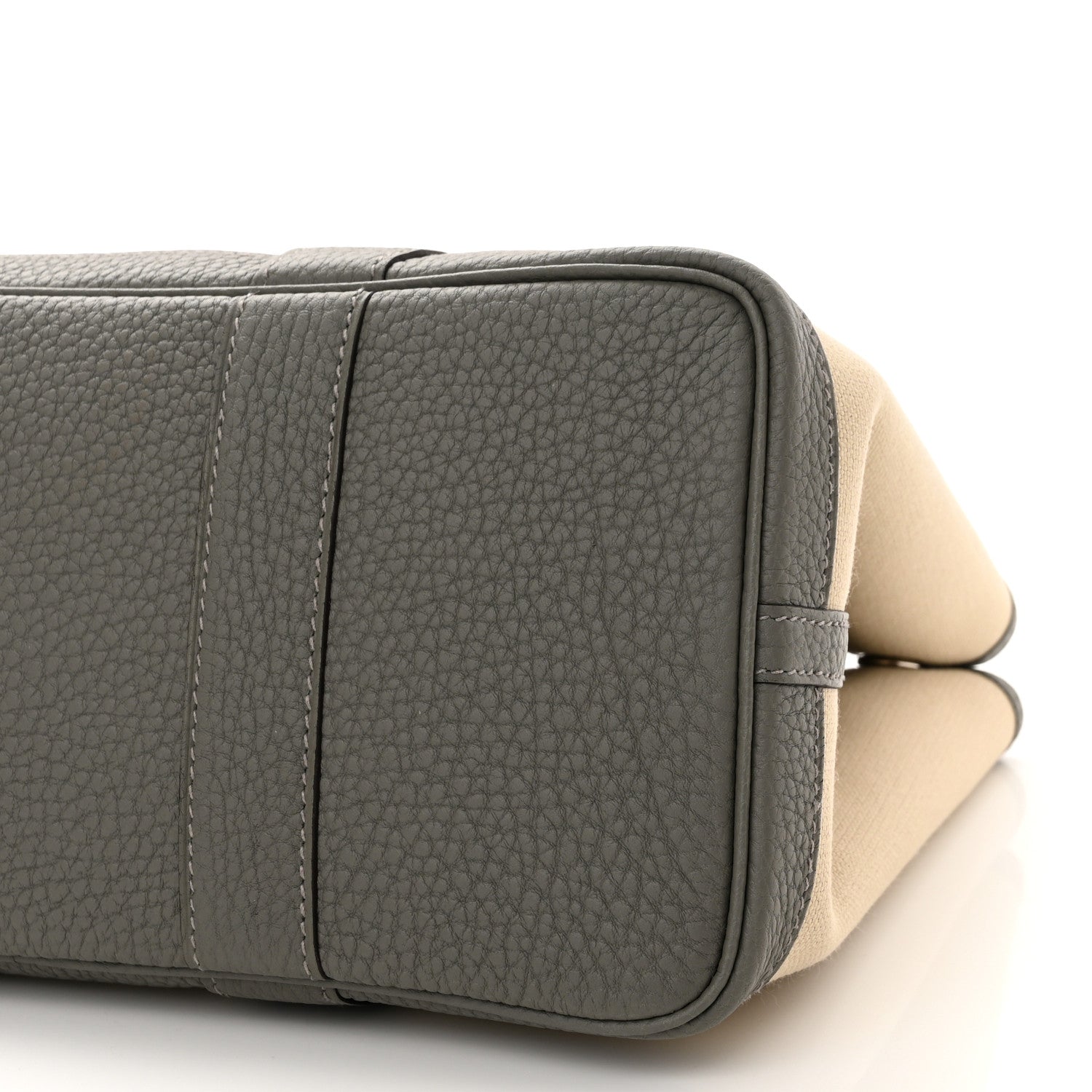 Hermes Toile Militaire Vache Country Garden Party 30 TPM Tote Beton Gris Meyer 10 of 11