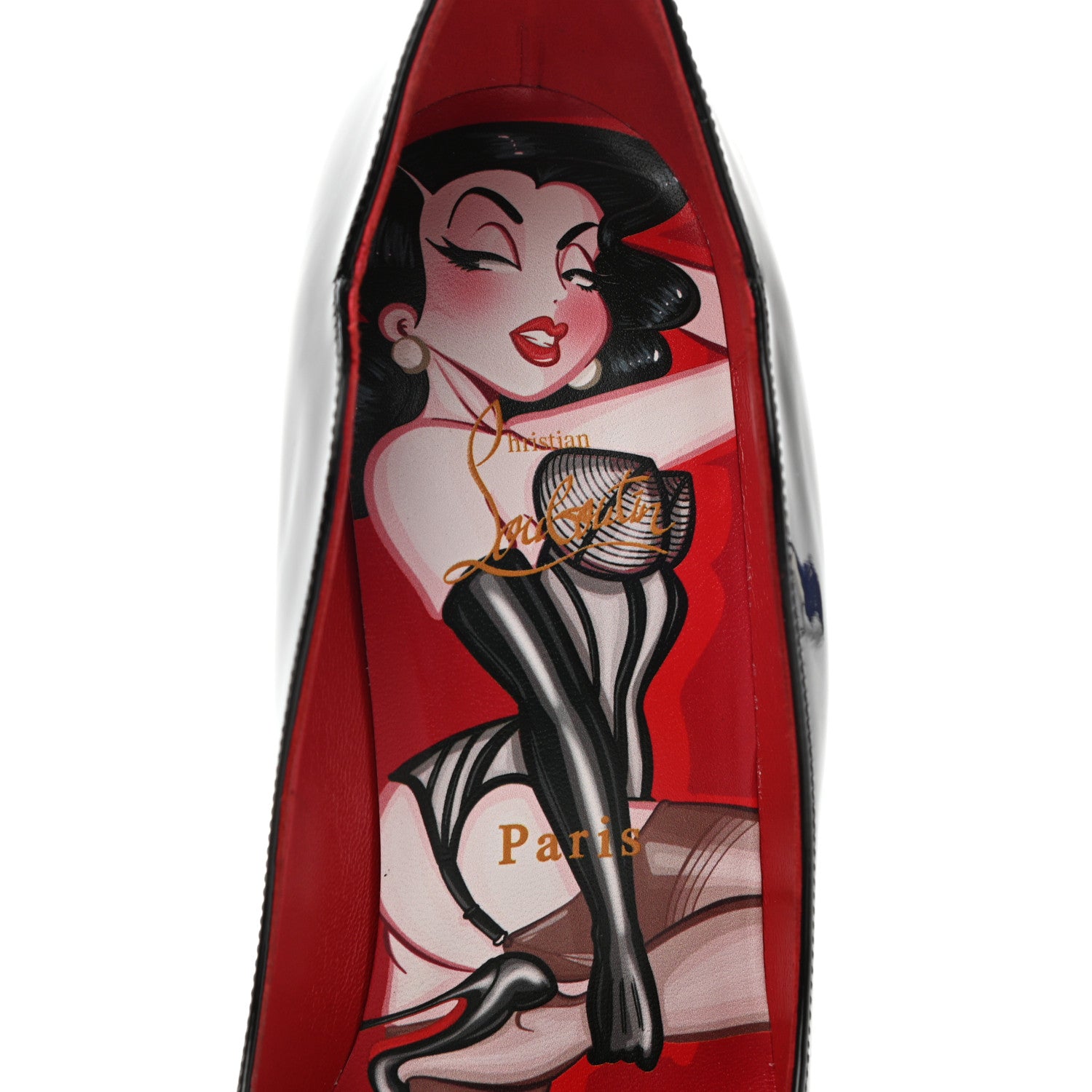 Christian Louboutin Patent Chick Up 100 Pumps 39 Black 7 of 9