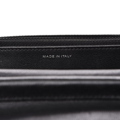 Chanel Sheepskin Chevron Reissue Wallet On Chain WOC So Black 6 of 14