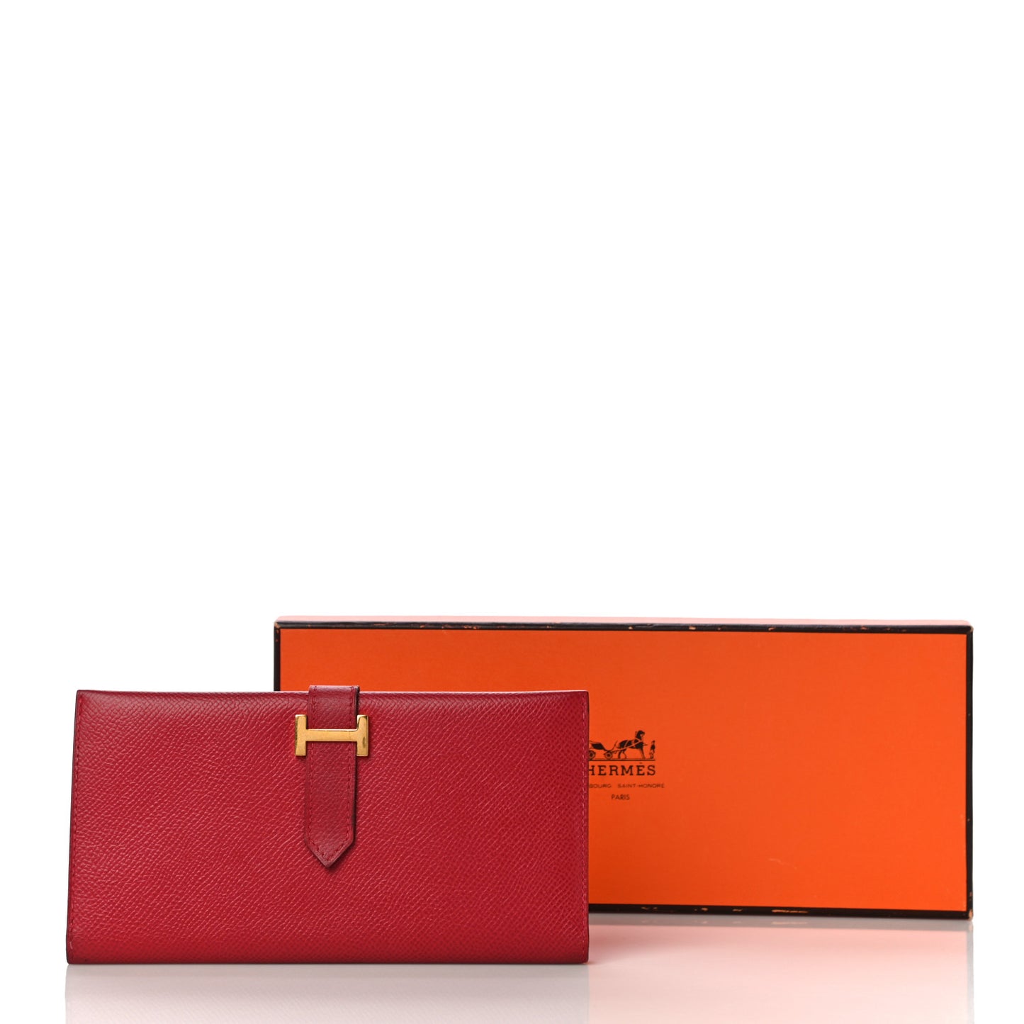Courchevel Bearn Gusset Wallet Rouge Vif