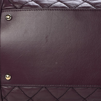 Chanel Lambskin Lady Braid Bowler Purple 10 of 11