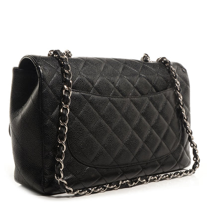 Chanel Caviar Jumbo Single Flap Black 3 of 9