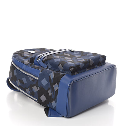 MCM Nylon Camo Dieter Medium Backpack Estate Blue 3 of 7