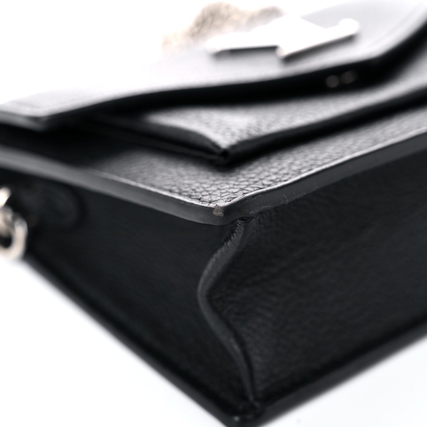 Soft Calfskin Mini My Lockme Chain Pochette Black