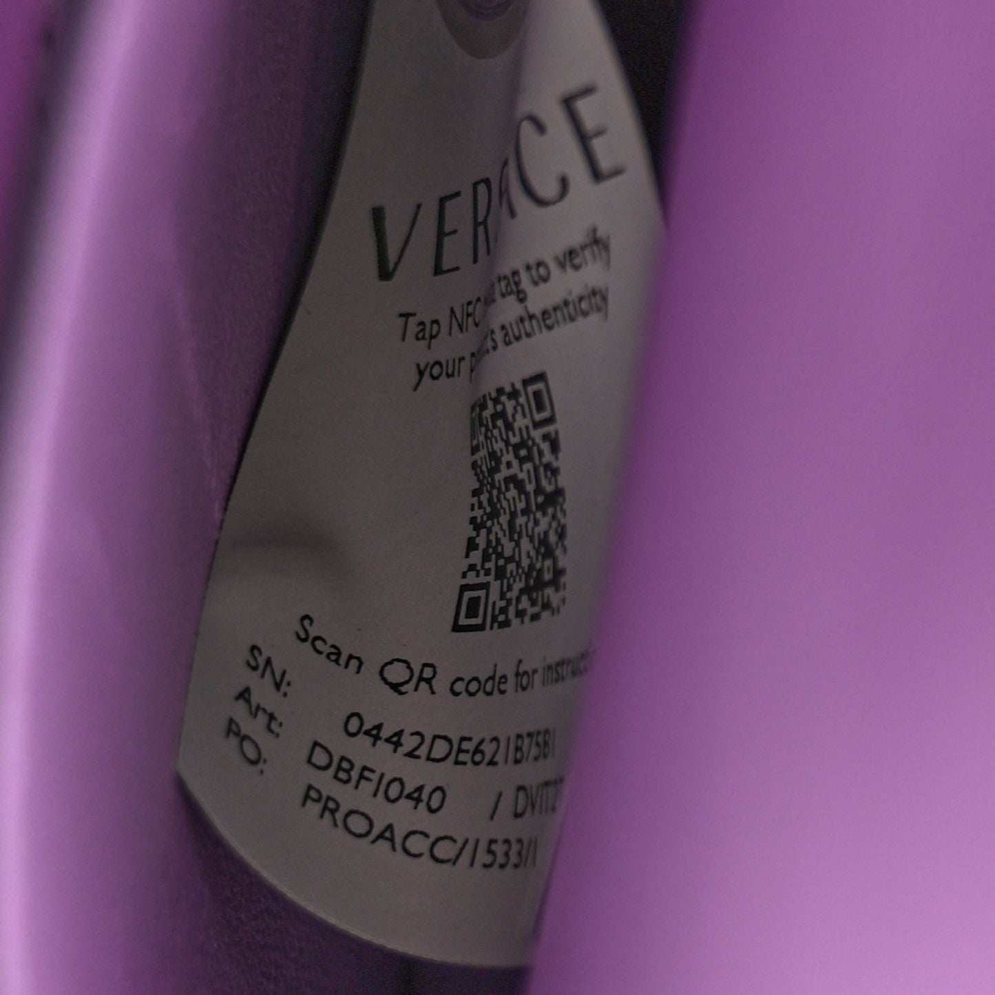 Calfskin Medusa Small Top Handle Handbag Lilac