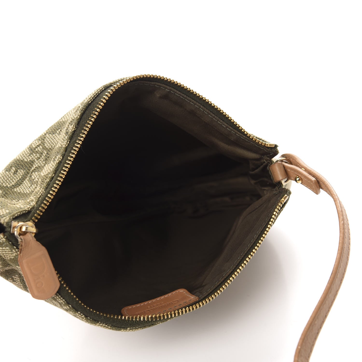 Christian Dior Monogram Mini Saddle Pochette Green 5 of 10