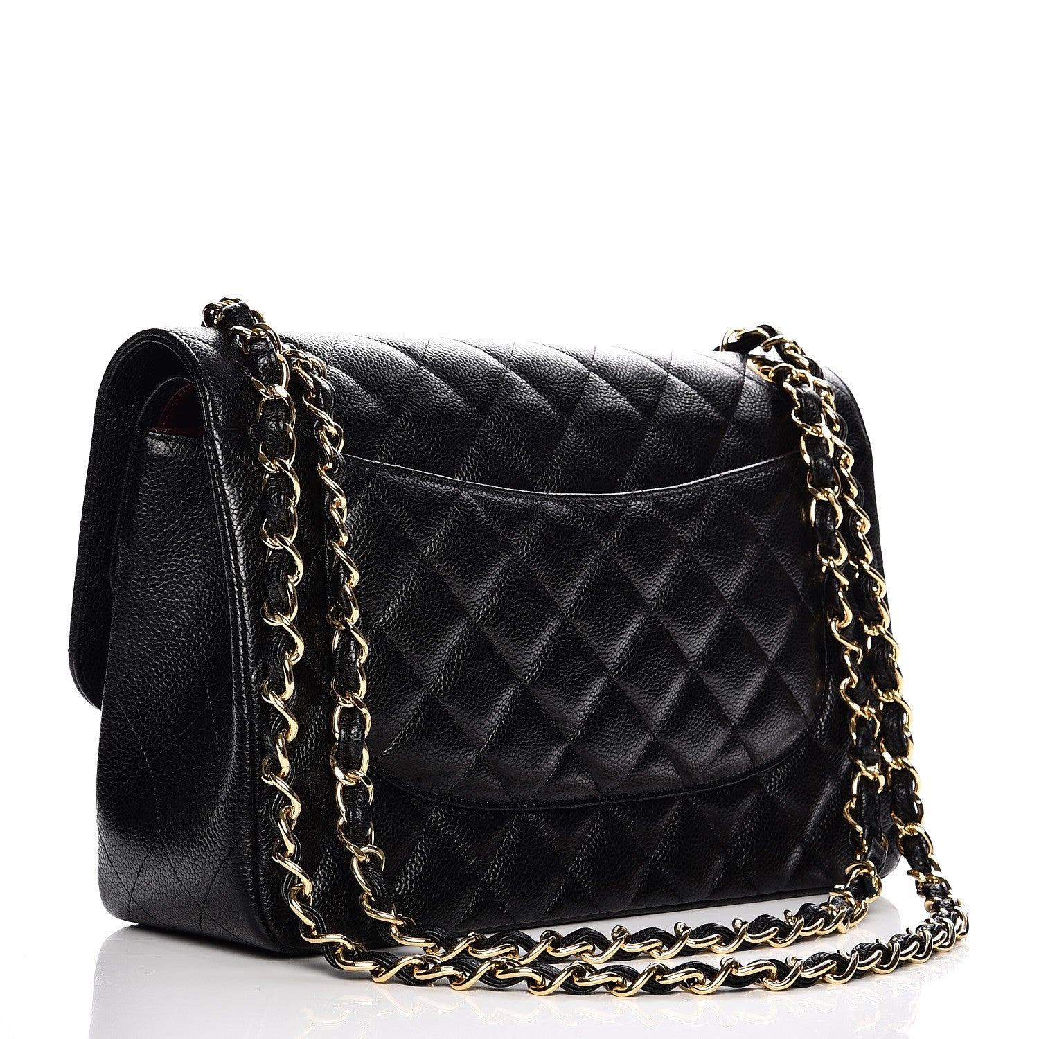 Chanel Caviar Quilted Jumbo Double Flap Black 3 of 7