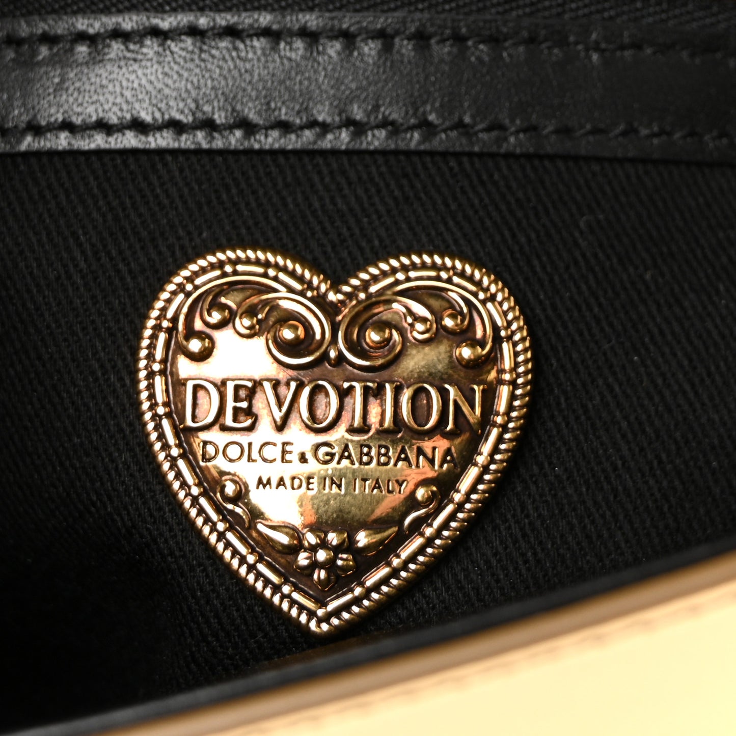 Metallic Nappa Quilted Medium Devotion Crossbody Bag Gold