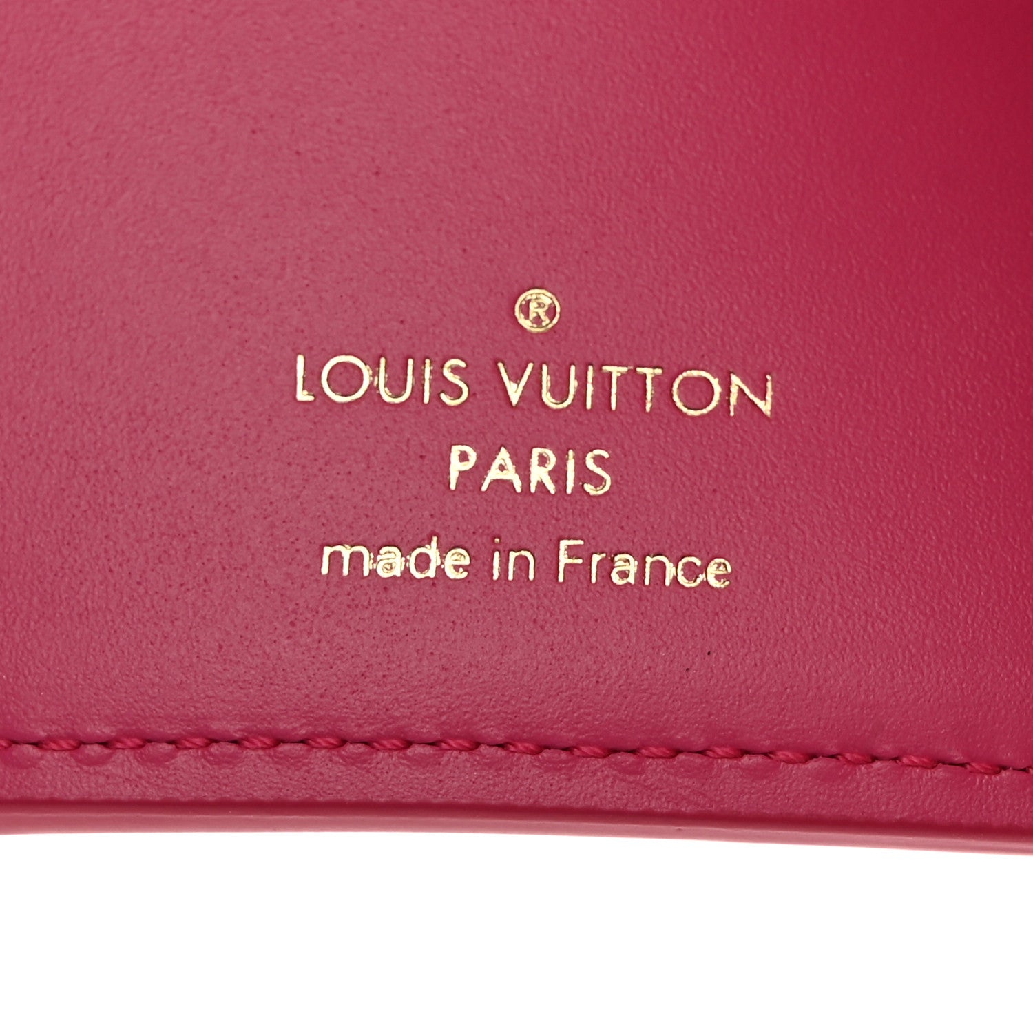 Louis Vuitton Calfskin Nanogram Embossed Victorine Wallet Rose 6 of 6