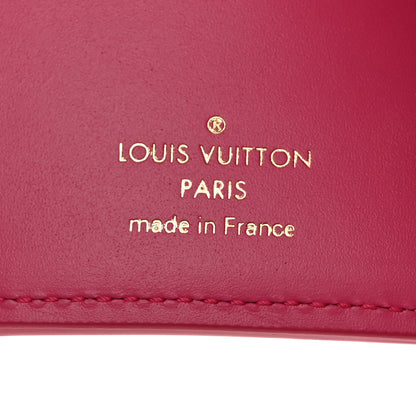 Louis Vuitton Calfskin Nanogram Embossed Victorine Wallet Rose 6 of 6