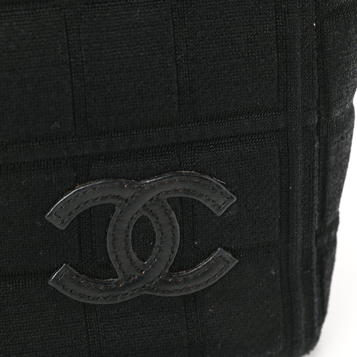 Jersey Quilted Crossbody Bag Black