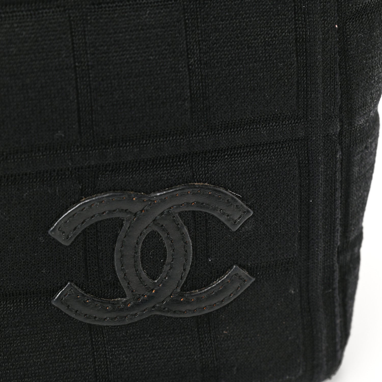 Chanel Jersey Quilted Crossbody Bag Black 8 of 10