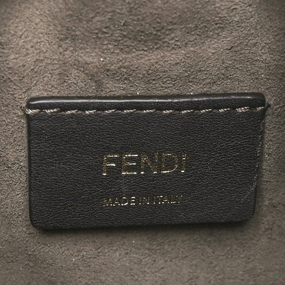 Fendi Vitello Liberty F is Fendi Bi-Color FF 1974 Embossed Mini Mon Tresor Bucket Bag Maya Black 6 of 12