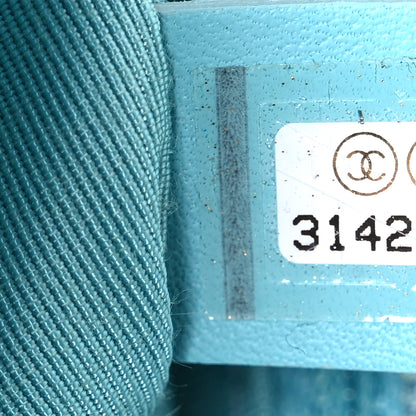 Chanel Denim Quilted Medium Chanel 19 Flap Neon Blue 7 of 10