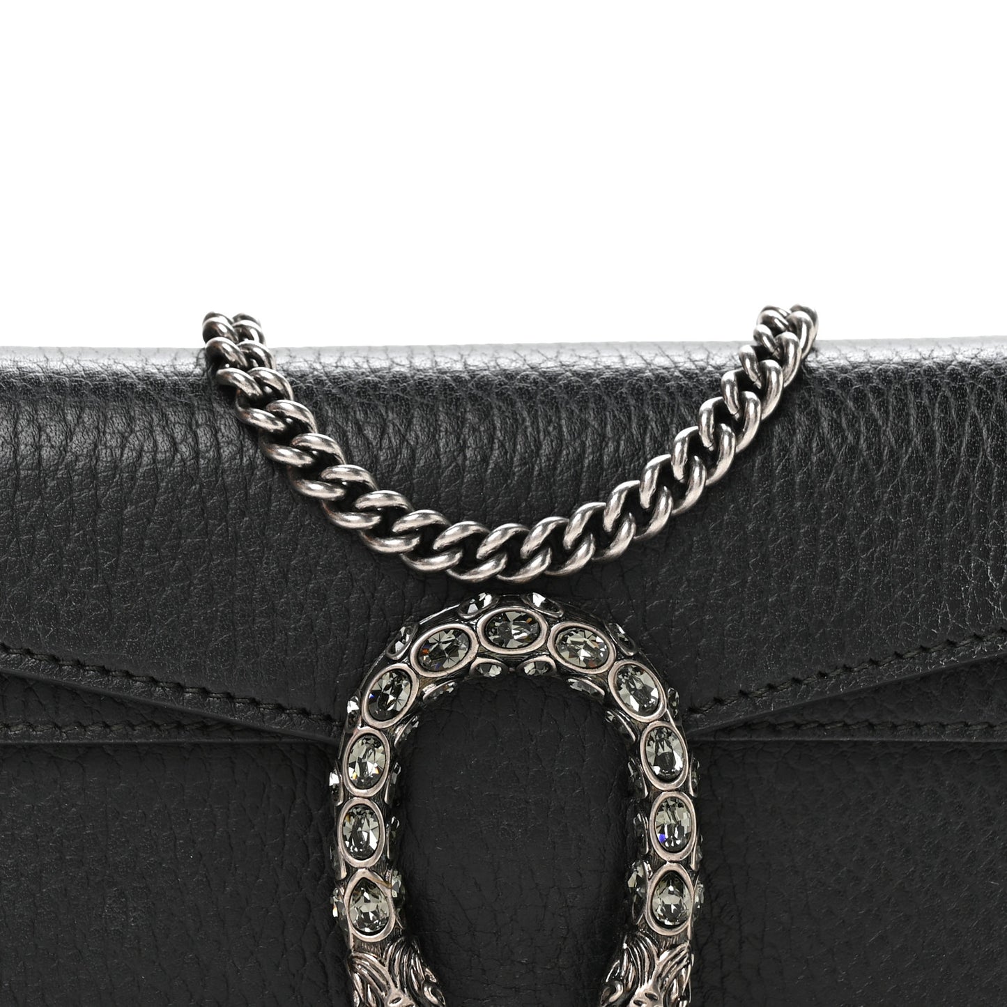Calfskin Super Mini Dionysus Shoulder Bag Black