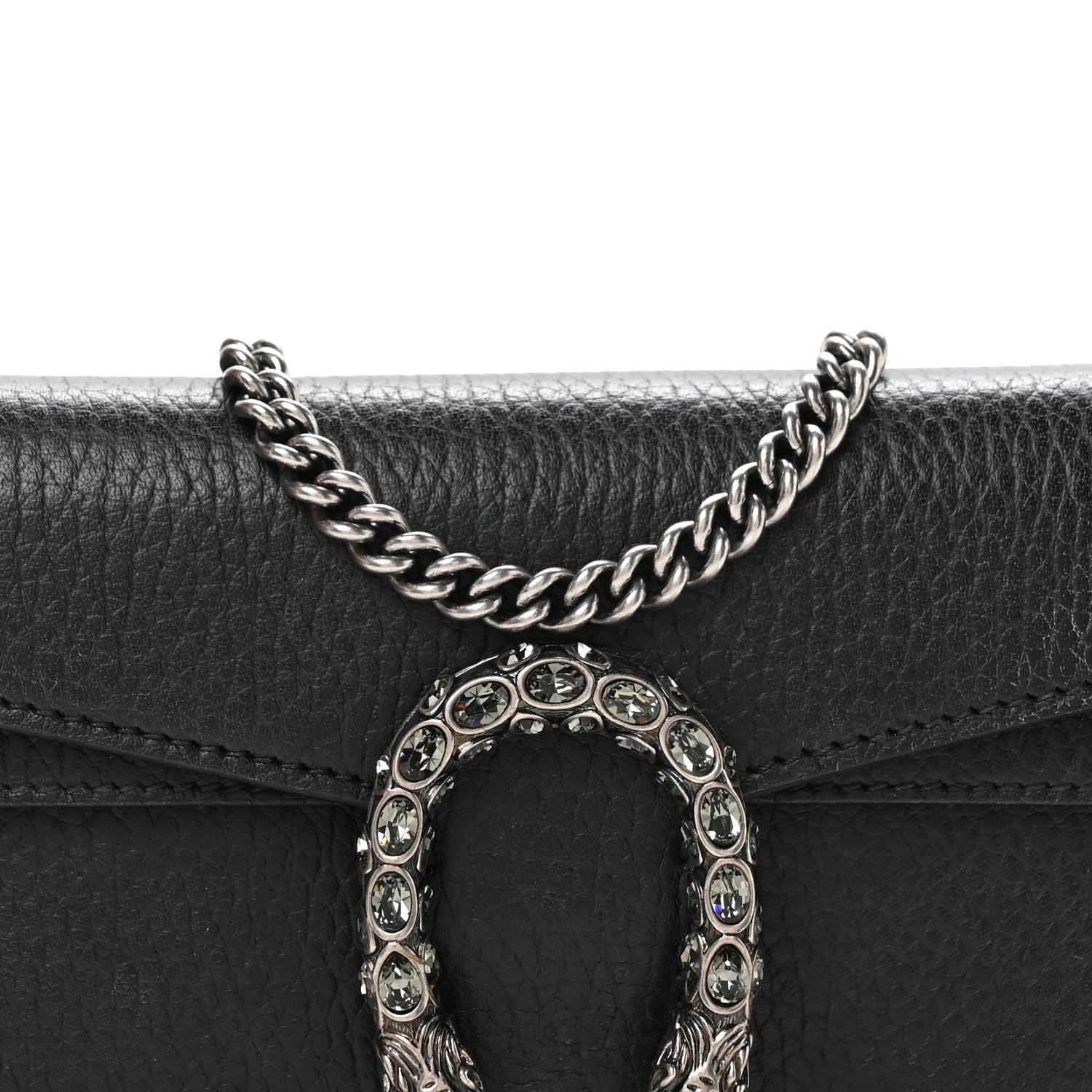 Gucci Calfskin Super Mini Dionysus Shoulder Bag Black 7 of 10