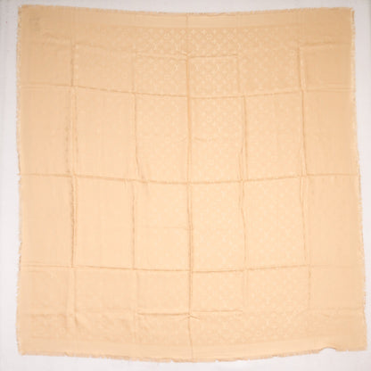 Louis Vuitton Silk Wool Monogram Shawl Dune 3 of 7