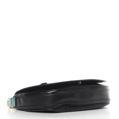 Burberry Lambskin Medium Olympia Chain Shoulder Bag Black 4 of 11