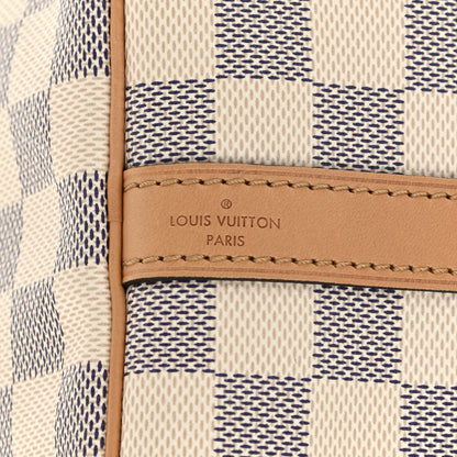Louis Vuitton Damier Azur Braided Speedy Bandouliere 30 Blue 6 of 10