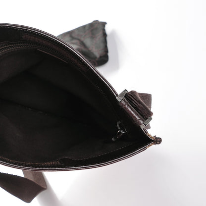 Gucci Monogram Messenger Crossbody Bag Dark Brown 5 of 6