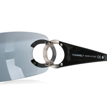 Chanel Frameless CC Logo Sunglasses 4125 Black 5 of 7