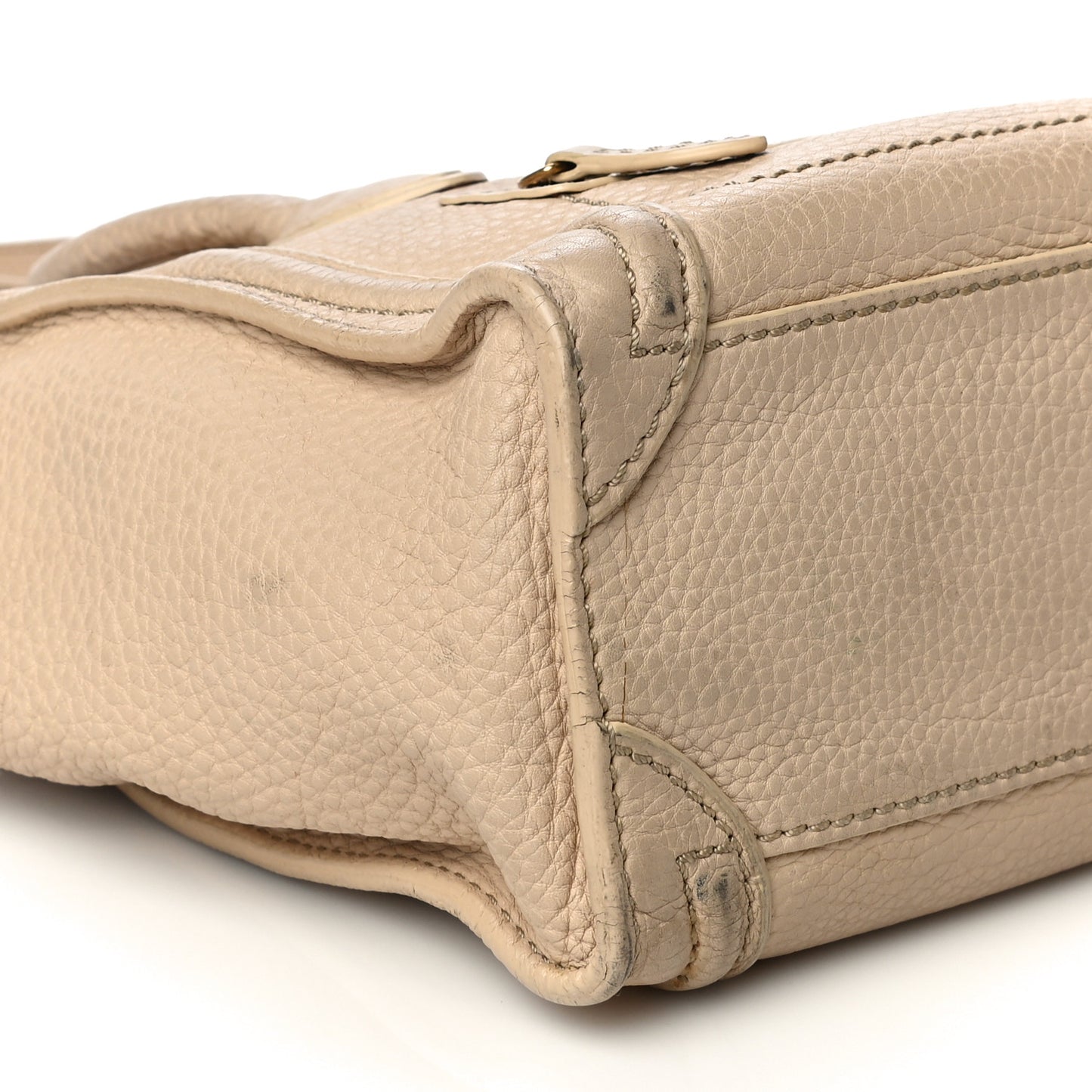 Pebbled Calfskin Nano Luggage Dune