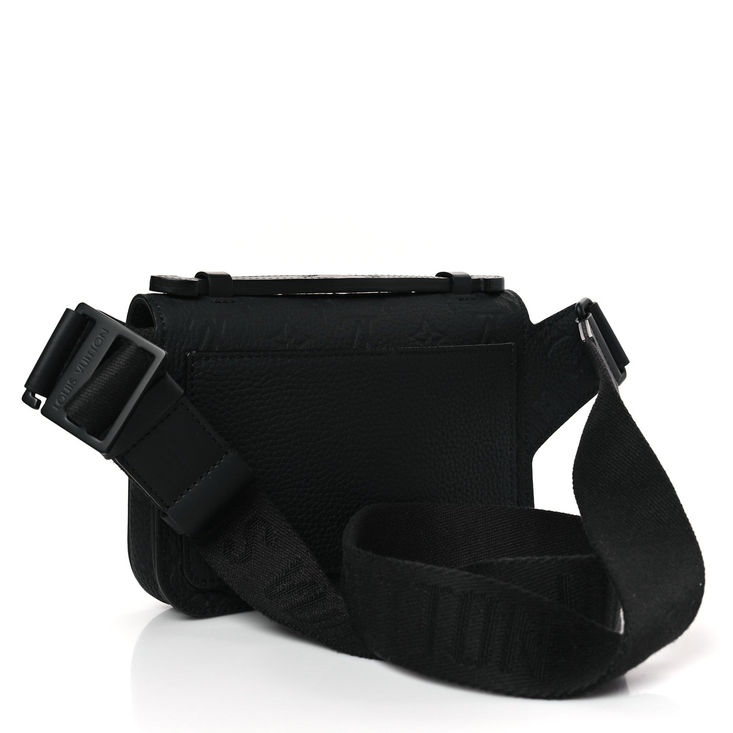 Louis Vuitton Taurillon Monogram S Lock Sling Bag Black 3 of 8