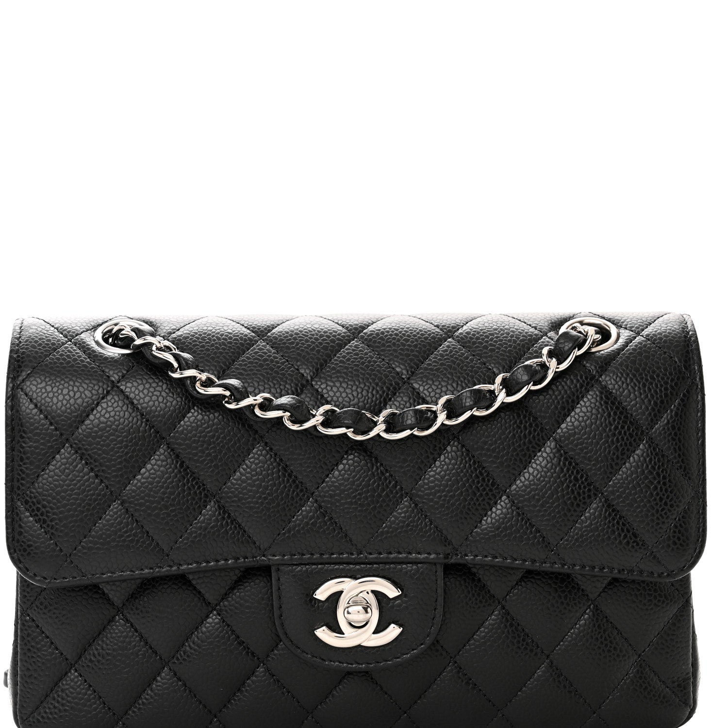 Chanel Caviar Quilted Small Double Flap Black 8 of 13