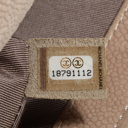 Chanel Iridescent Caviar Medium Boy Flap Beige 8 of 9