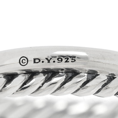 David Yurman Sterling Silver Diamond Petite X Crossover Ring 52 6 4 of 4
