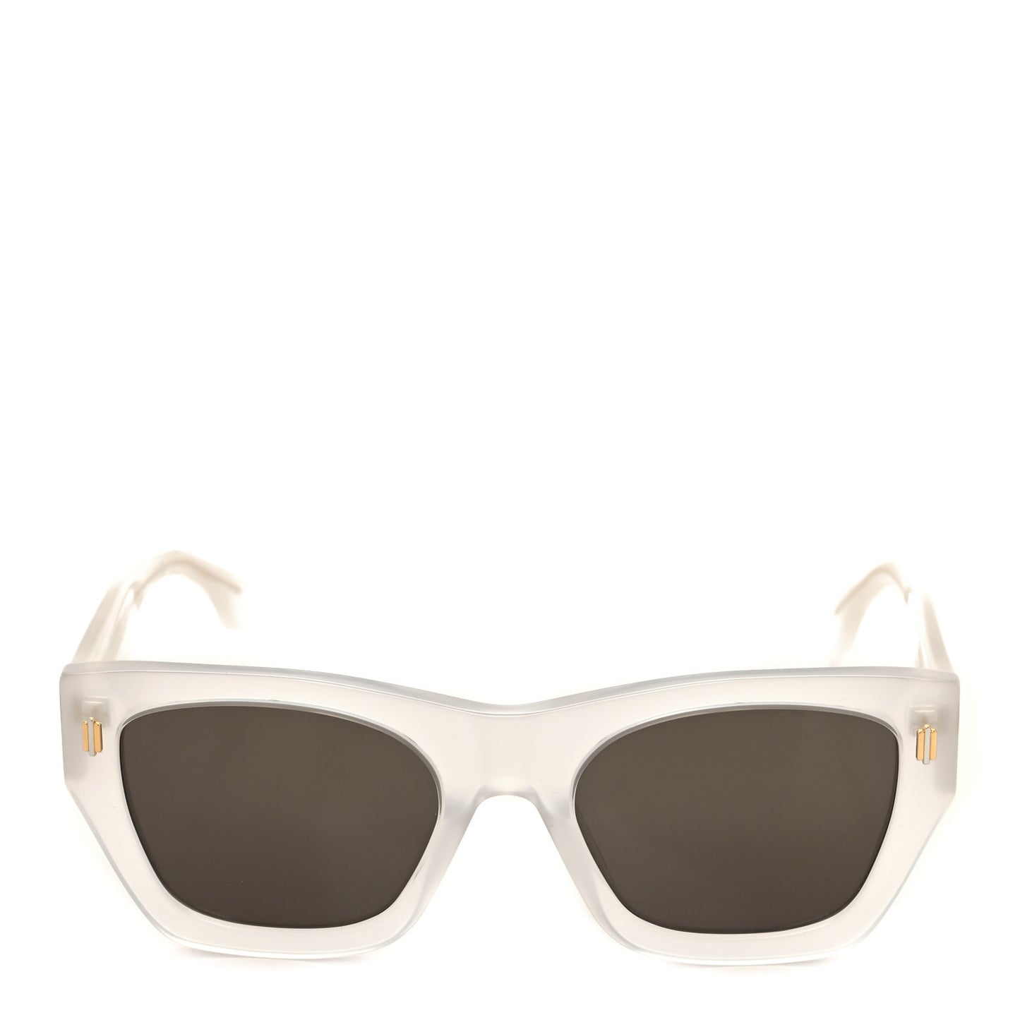 Acetate Fendi Roma Square Sunglasses FE40100I White