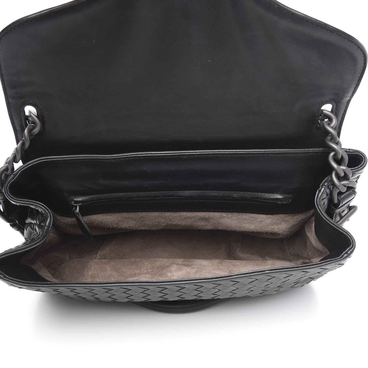 Bottega Veneta Nappa Intrecciato Rialto Shoulder Bag Black 5 of 13