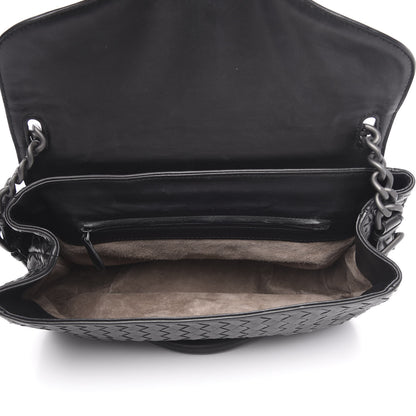Bottega Veneta Nappa Intrecciato Rialto Shoulder Bag Black 5 of 13
