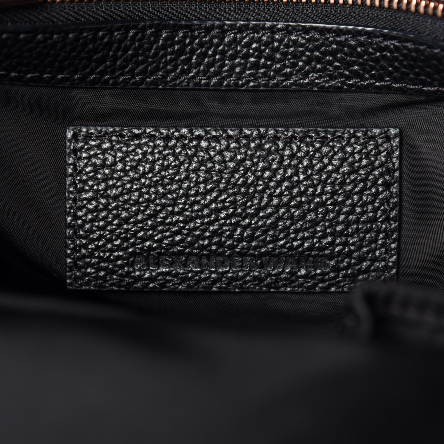 Pebbled Calfskin Small Emile Soft Black Rose Gold Hardware