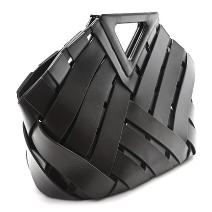 Bottega Veneta Calfskin The Point Weave Triangle Bag Fondant 4 of 10