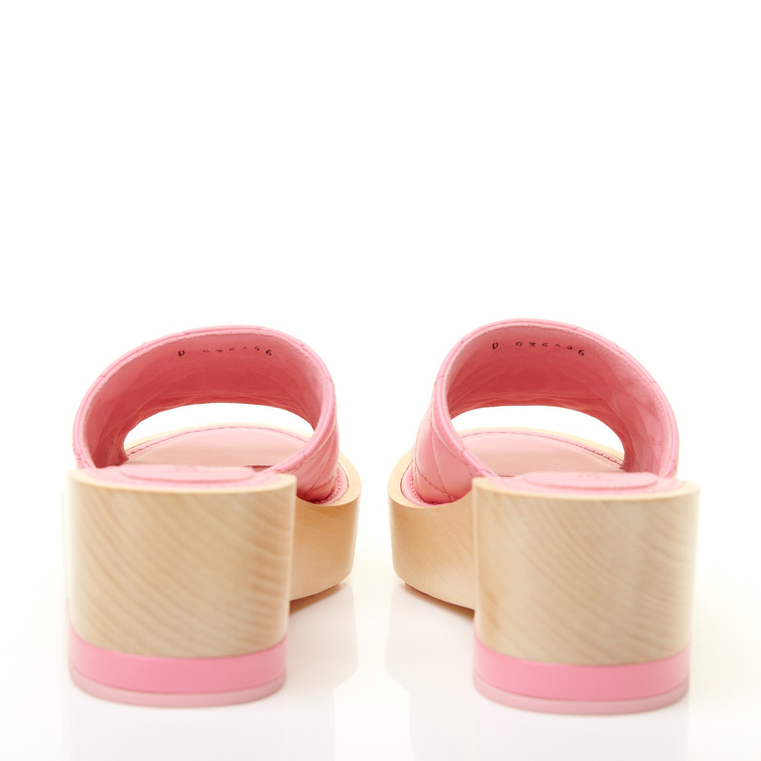 Chanel Lambskin CC Flat Slide Sandals 36 Pink 8 of 11