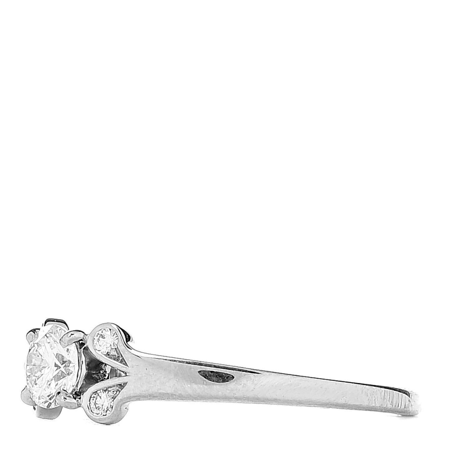 Platinum Diamond .30ct Ballerine Engagement Ring 50 5.25