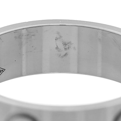 Cartier 18K White Gold 5.5mm LOVE Ring 55 7.25 5 of 7