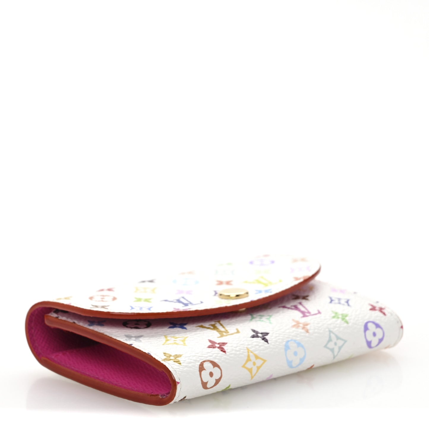 LV X TM Monogram Multicolor Rosalie Coin Purse White Kawaii Pink