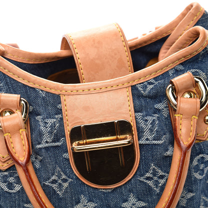 Louis Vuitton Monogram Denim Pleaty Blue 8 of 11