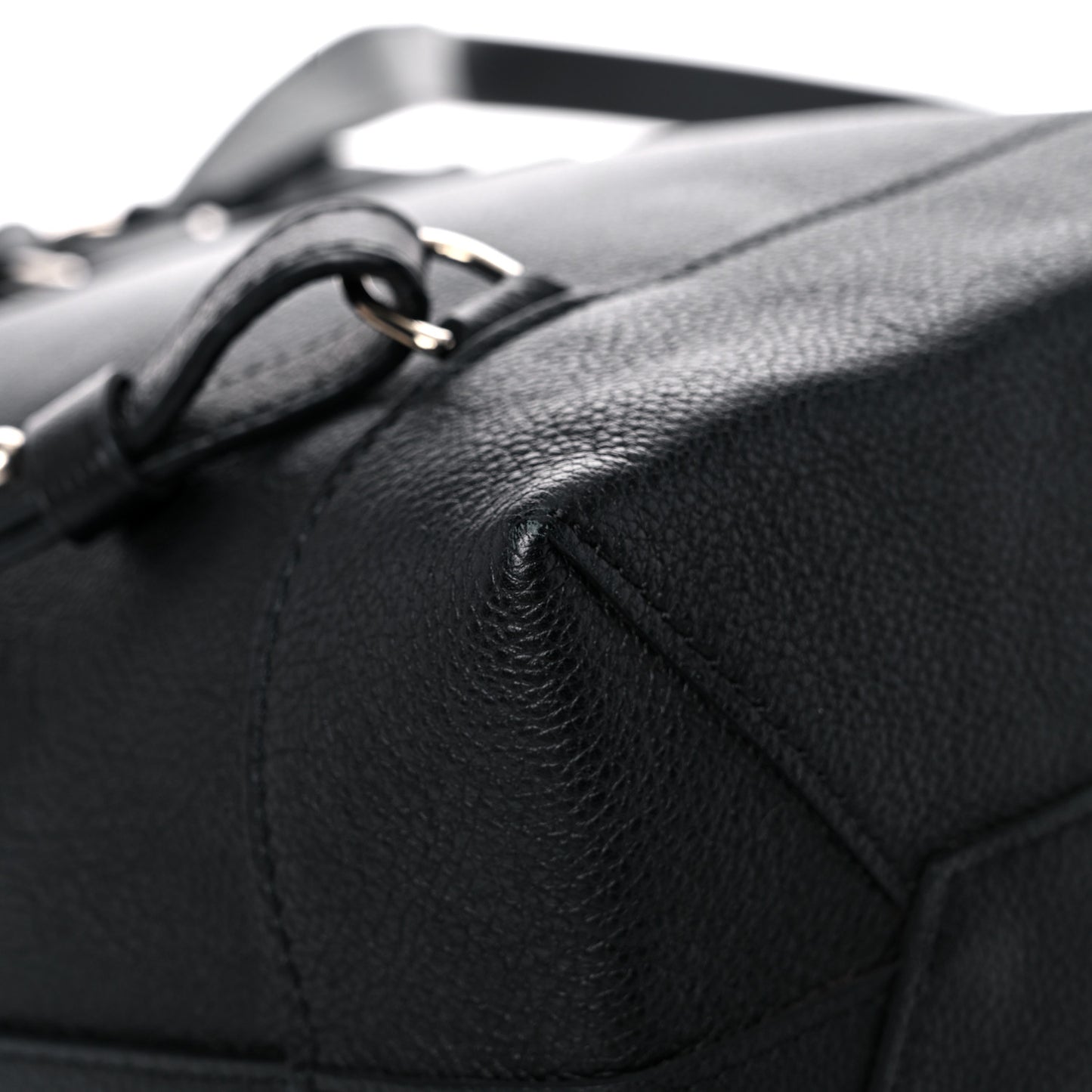 Calfskin Lockme Backpack Black