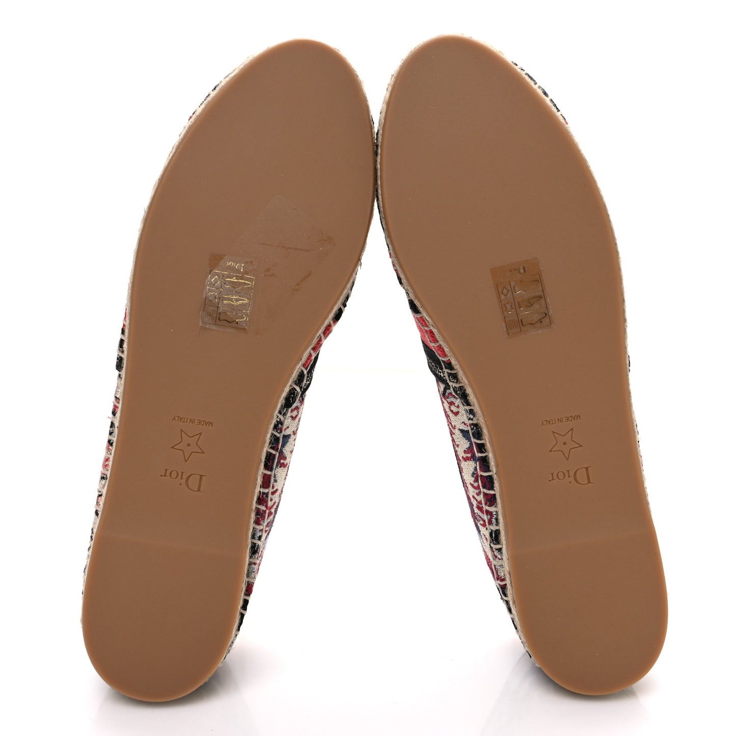 Canvas Embroidered Pop Granville Espadrille 40.5 Black Multicolor