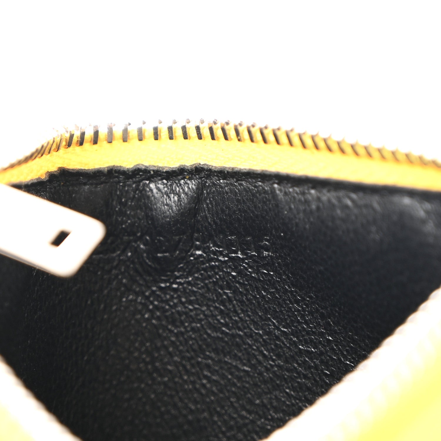 Saint Laurent Grained Calfskin 5 Fragments Zip Pouch Card Holder