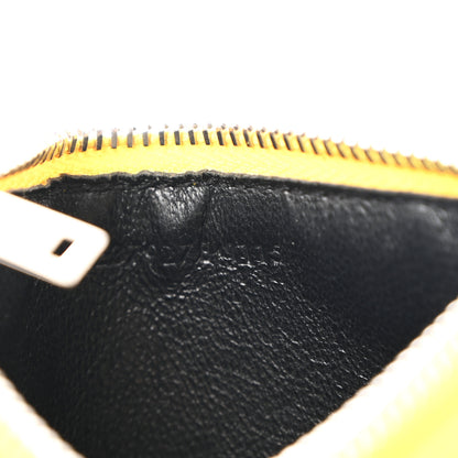 Saint Laurent Grained Calfskin 5 Fragments Zip Pouch Card Holder Sunflower 7 of 7