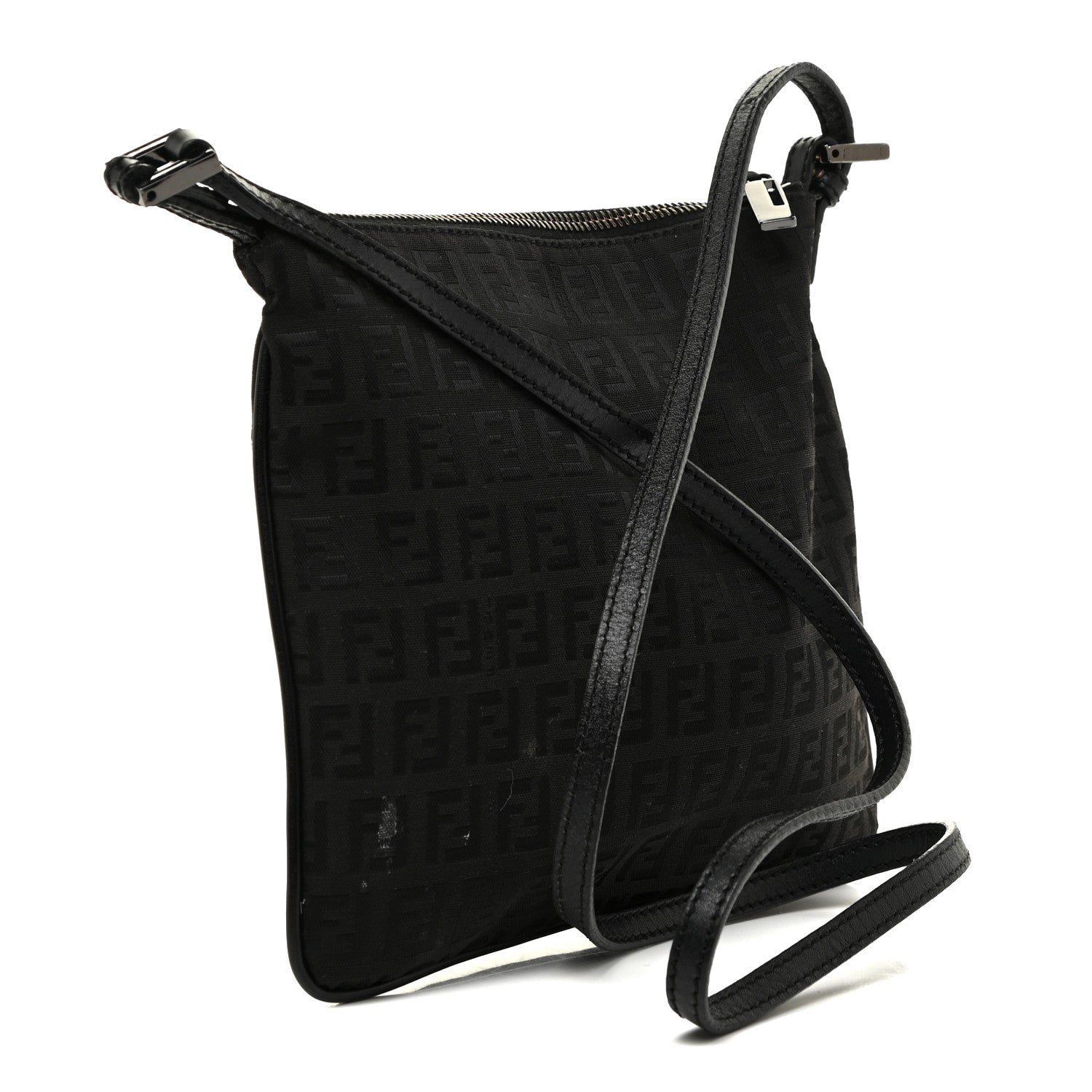 Fendi Zucchino Crossbody Black 3 of 12